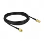 Cabo de antena DeLOCK ficha SMA para conector fêmea SMA LMR/CFD100 5 m
