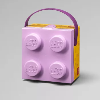 Caixa de arrumação Room Copenhagen LEGO Caixa com asa Lavanda 40240004 – Recipiente de arrumação em plástico para LEGO e brinquedos