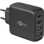 Carregador Goobay 64817 para dispositivos móveis auscultadores - smartphone - tablet preto carregamento rápido AC interior (64817)