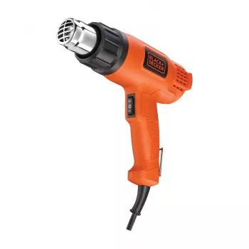 Pistola de ar quente Black & Decker KX1650 — 1750 W, até 600 °C, fluxo de ar 570–740 l/min, cabo de 2 m, 600 g
