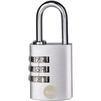YALE Y151B/30/125/1 cadeado 30 mm prateado fechadura de combinação