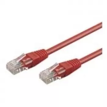 Wentronic Goobay cabo de rede CAT 6, U/UTP, vermelho, 2 m - mistura de cobre CCA (68401)