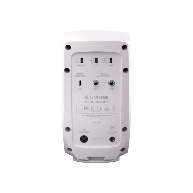 Adam Audio D3V branco - um par de monitores de estúdio