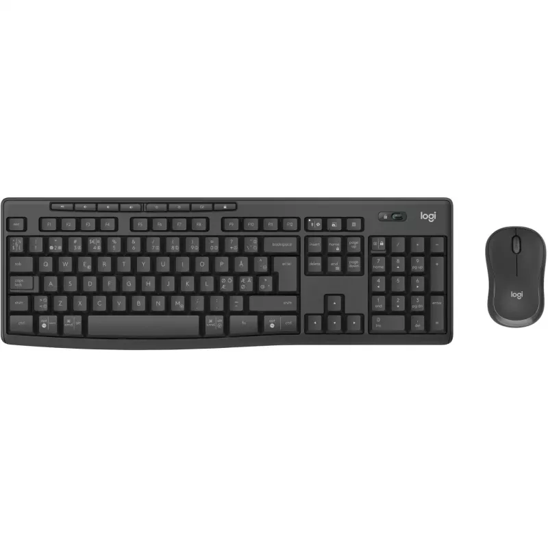 Logitech MK370 Combo for Business teclado rato incluído escritório RF Wireless + Bluetooth QWERTY Nordic grafite