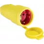 as - Schwabe 62413 ficha de borracha com terra 230 V amarelo IP44 (62413)