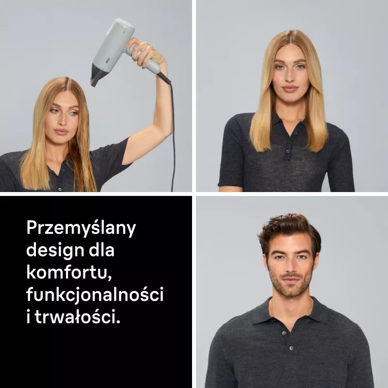 Secador de cabelo Braun BRHD211E 2200W com tecnologia iónica