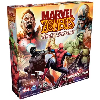 Jogo de tabuleiro Asmodee Marvel Zombies Heroes' Resistance — miniaturas cooperativas crossover Zombicide