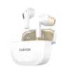 Auscultadores CANYON HEXAGON 7 TWS ANC+ENC carregamento sem fios Branco Bege
