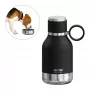 Asobu - Dog Bowl - garrafa de aço inoxidável com tigela para cães 1 litro preto