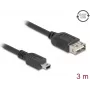 Cabo USB DeLOCK 81526 3m Mini-USB B USB A preto USB 2.0