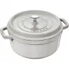 Panela redonda de ferro fundido Staub La Cocotte 3,8 l Trufa – esmaltada, tampa de fecho hermético