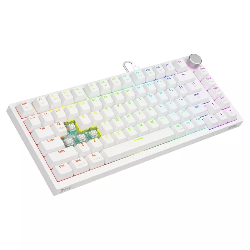 Savio ASTRAL WHITE JADE Teclado Gaming USB QWERTY US International