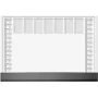 Tapete de secretária Sigel H6365 papel 595×410 mm, preto/cinzento/branco