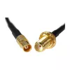 Cabo coaxial DeLOCK 88577 0,2m SMA MCX preto