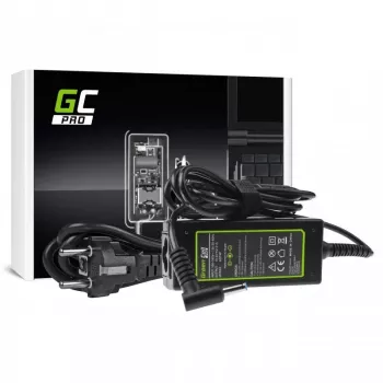 Fonte de alimentação AC-to-DC para portátil Green Cell AD74P 45W 19,5V 2,31A para interior, preto