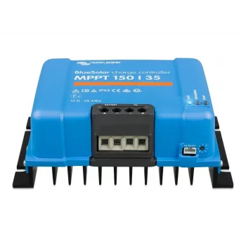 Controlador de carga solar MPPT BlueSolar 150/35 — entrada PV 150 V, corrente de carga 35 A