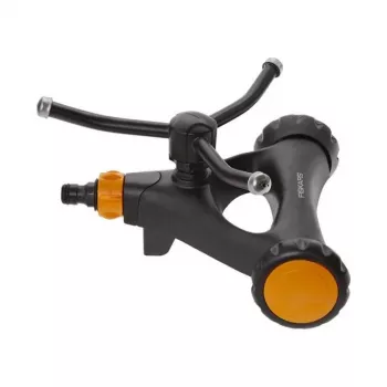Fiskars 1023657 Aspersor de água metal preto, laranja