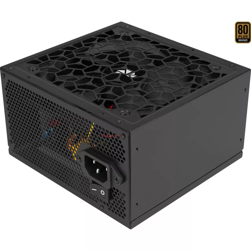 Aerocool AERO BRONZE 650W V2 fonte de alimentação ATX ACPB-AR65AEC.12, 80 PLUS Bronze, PFC ativo, preta