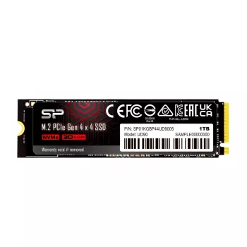 Silicon Power UD90 1TB SSD M.2 NVMe PCIe 4.0, leitura 4800 MB/s, escrita 4200 MB/s, 3D NAND, NVMe 1.4