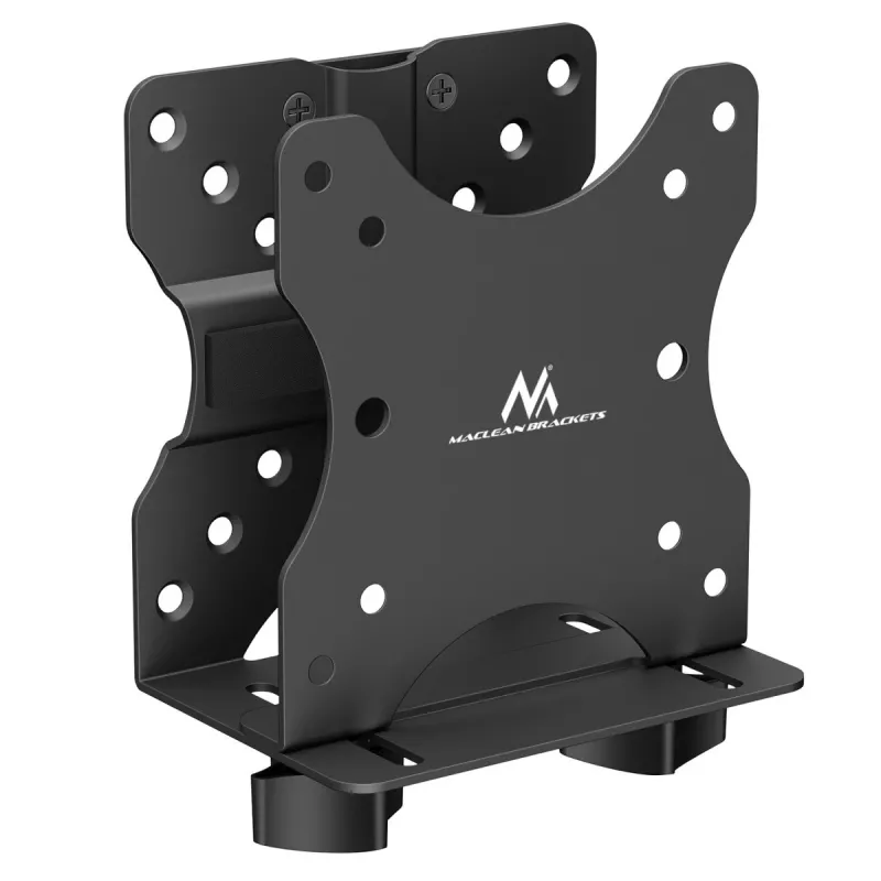Suporte para mini-computador MACLEAN MC-115B — suporte compacto e ajustável em altura para caixas de PC pequenas
