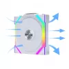 Lian Li UNI FAN SL Wireless 120 G99.12SL1W1W.00 ventoinha de caixa, ARGB, PWM, 120 mm, branca