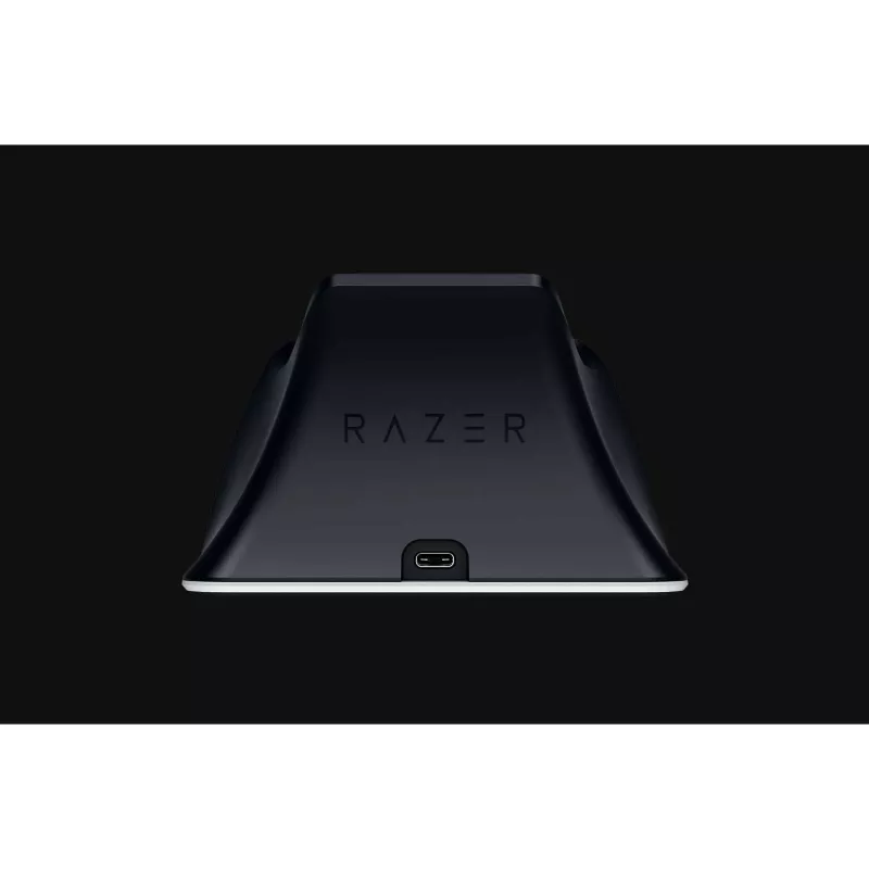 Razer RC21-01900100-R3U1 base de carregamento rápido para comandos PlayStation 5 DualSense, cabo USB-C para USB-A, branca