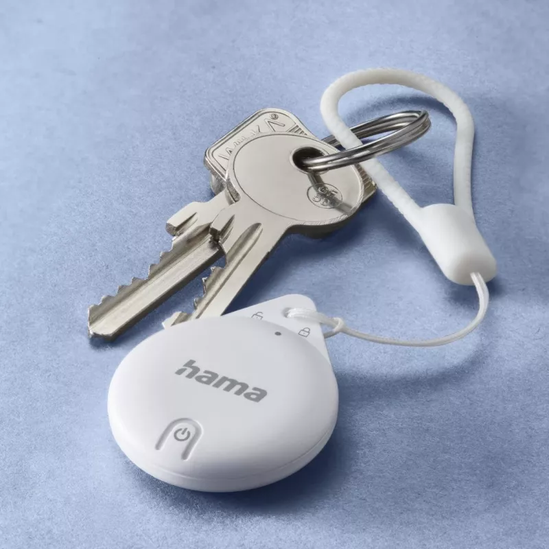HAMA Item Finder 00185815 Bluetooth para Apple app Onde está?, branco — localizador para encontrar objetos pessoais