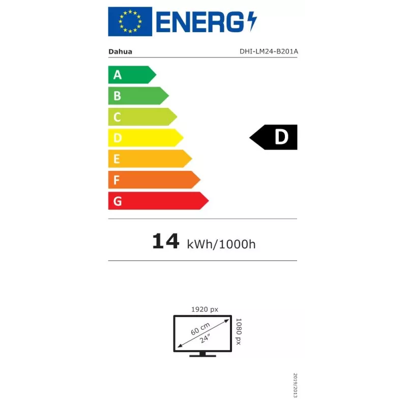 Monitor de computador Dahua Technology LM24-B201A 60,5 cm (23,8 polegadas) 1920 x 1080 píxeis Full HD LED preto