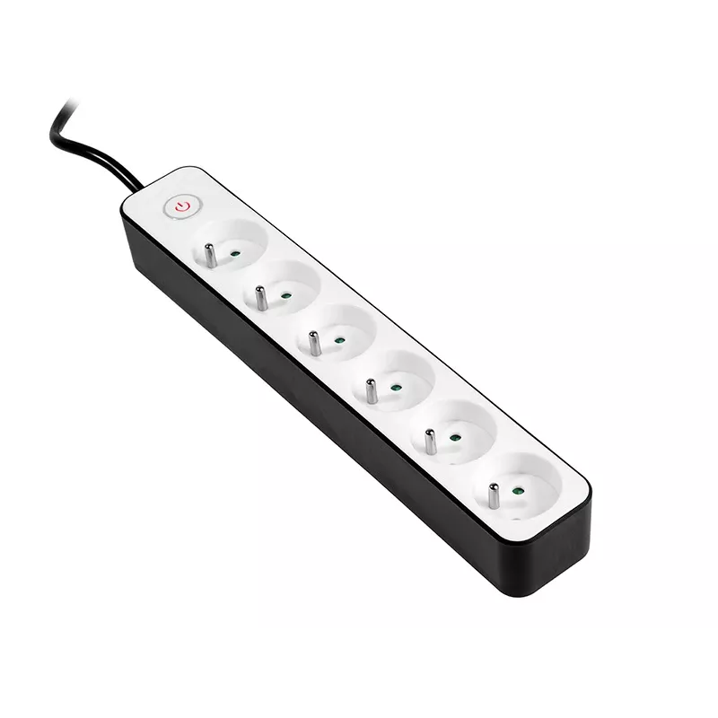 Extensão elétrica TRACER Zebra 1,5 m 6 tomadas