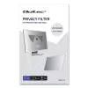 Filtro de privacidade sem moldura QOLTEC 51055 para monitores LCD de 21,5 polegadas (16:9), 476,6×268 mm, filtro preto