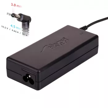 Fonte de alimentação para portátil Akyga AK-ND-53 19,5 V / 4,62 A, 90 W, ficha 4,5 x 3,0 mm com pino, para Dell