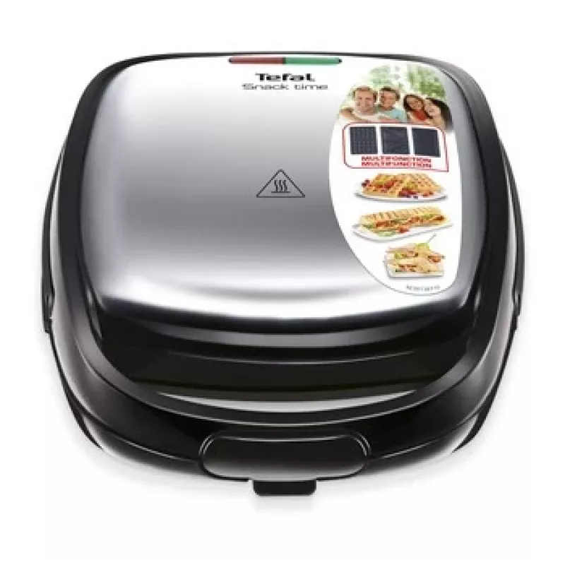 Tostadeira 3 em 1 Tefal SW342D38, preto/aço inoxidável