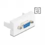 Delock 81556 módulo Easy 45, Sub-D 9 fêmea para fêmea, 22,5 x 45 mm