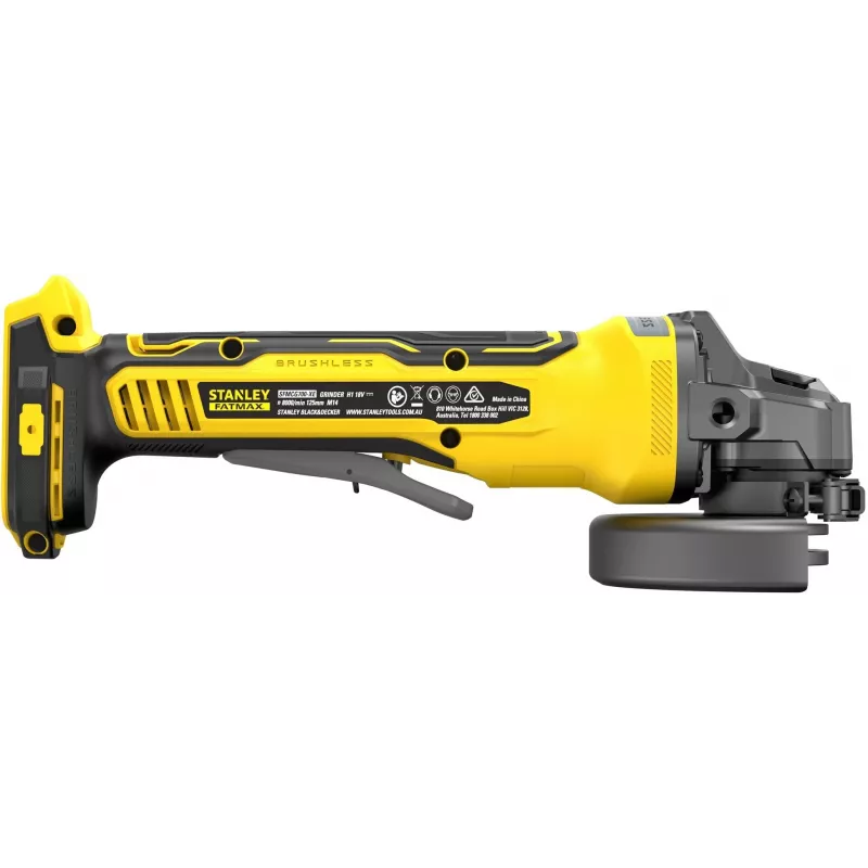 BLACK & DECKER | Rebarbadora angular sem escovas 18V V20 125 mm | SFMCG700B-XJ | 18 V | tecnologia de iões de lítio