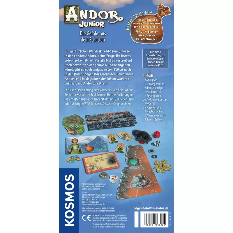 Kosmos Andor Junior Expansão de jogo de cartas