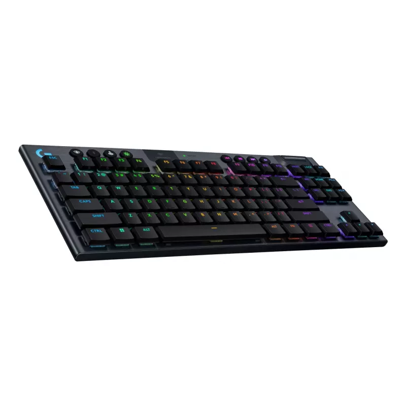 Logitech G G915 X - Teclado - LIGHTSPEED - TKL - retroiluminação - sem fios - Bluetooth 5.0, 2,4 GHz, USB - QWERTY - nórdico (dinamarquês/finlandês/norueguês/sueco)