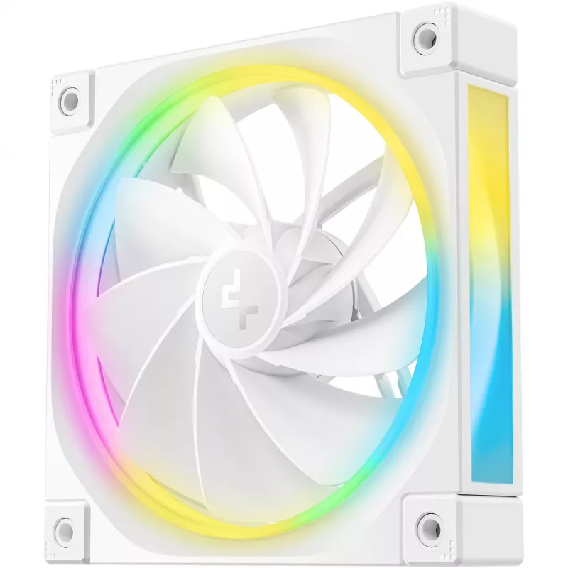 DeepCool FL12R Reverse ventoinha de caixa de 120 mm, 500–2150 rpm, 33,9 dB, branca