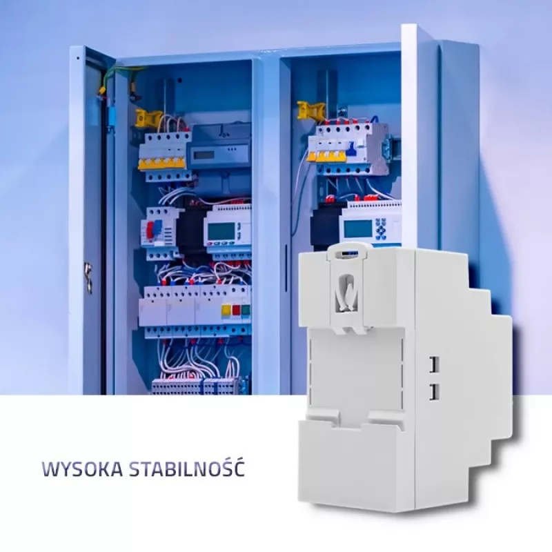 Fonte de alimentação para calha DIN QOLTEC 24V 2.5A 60W cinzento