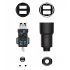 Roidmi 3S carregador de automóvel com transmissor FM, Bluetooth, preto