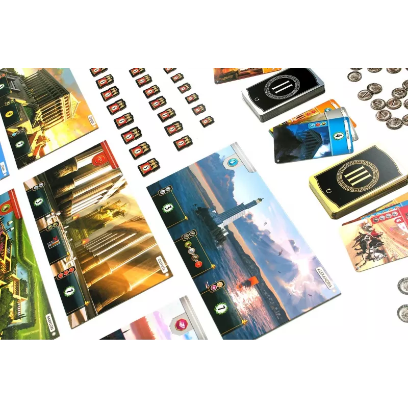 Jogo de tabuleiro 7 WONDERS OF THE WORLD (VERSÃO POLACA)