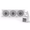 Refrigerador líquido CPU All-in-One Sharkoon S100 ARGB branco – radiador de 360 mm, efeito espelho infinito