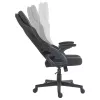 Cadeira gaming Deltaco DC130 Soft Woven Mesh preta (GAM-180)