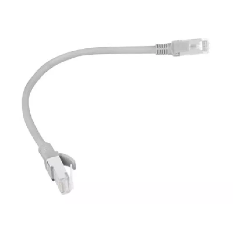 Cabo de rede LANBERG PCU5-10CC-0025-S Cat5e U/UTP RJ-45 — 0,25 m, Cinzento