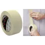 3M 101E fita adesiva de mascarar de papel crepe, 36 mm x 50 m, bege