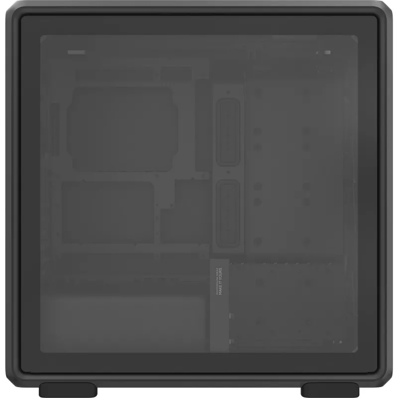 Caixa de PC Midi Tower Cooler Master MasterFrame 600 Mesh — preto, suporta ATX/EATX, 2x200 mm ventoinhas frontais, suporte para ventoinhas frontais/laterais, 2x 3,5