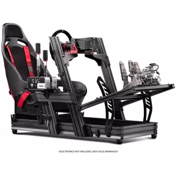 Next Level Racing – Cockpit de simulador em perfil de alumínio F-GT Elite Formula & GT – versão de montagem lateral e frontal (396039)