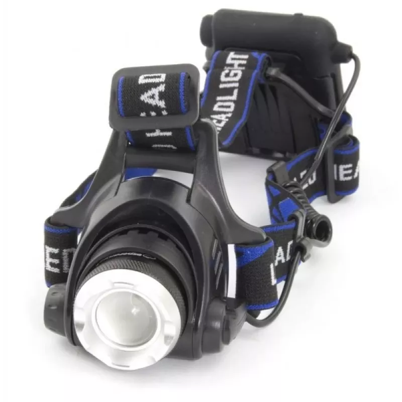 Lanterna de cabeça ESPERANZA EOT005 — LED Cree T6, 3W, 600 lm, AA x2, corpo em alumínio, à prova de água, resistente a impactos, faixa ajustável