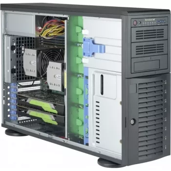 Super Micro Supermicro SC743 AC-1K26B-SQ - Torre - 4U - Extended ATX - SAS - Hot-Swap 1200 Watt - Preto - USB (CSE-743AC-1K26B-SQ)
