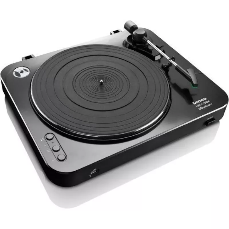 Gira-discos com transmissão por correia Lenco LBT-120BK Preto Semiautomático