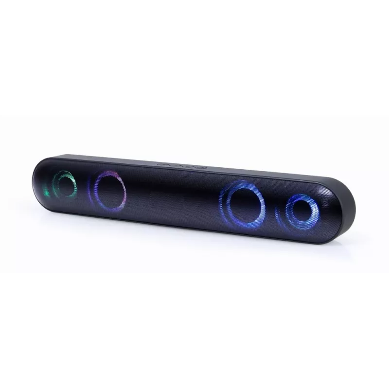 Coluna soundbar Gembird SPKBT-BAR400L preta 2.0 canais 10 W